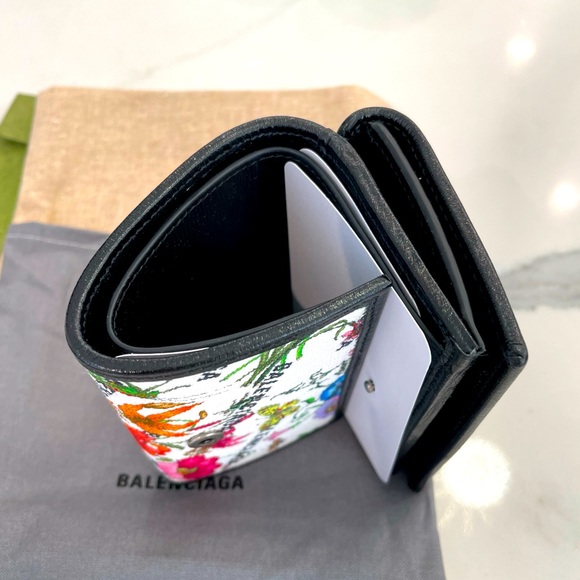 Gucci x Balenciaga Hacker Project neo classic wallet White Flora - Picture 5 of 8